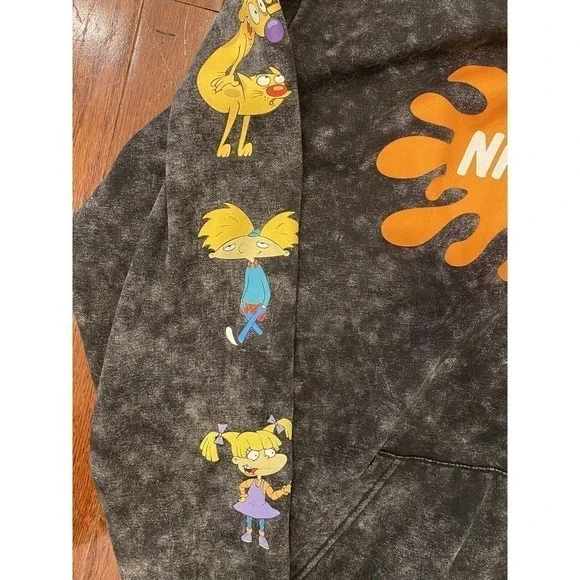 Nickelodeon Hoodie New with Tags Rugrats Catdog Hey Arnold Size Large Y2K Retro - Picture 4 of 6